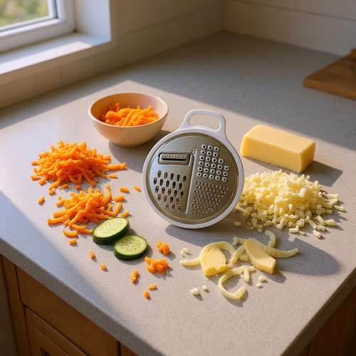Cheese grater with container - cheese,