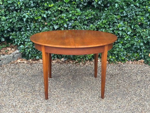 Mid century round - mid, teak