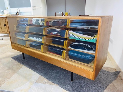 Antique haberdashery cabinet - haberdashery,
