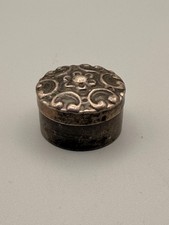 Antique Silver Pill Box