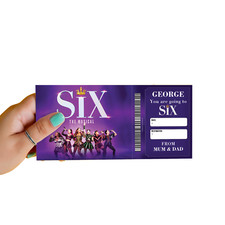 Six The Musical Theatre Ticket
