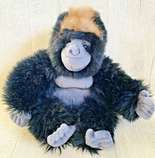 Gorilla Ape Monkey Soft Toy Plush Keel Toys Realistic Silver Back Cuddly 8" Zoo