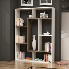 Liam Bookcase White & Walnut
