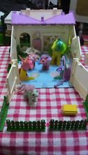 Vintage original My little Pony G1 1980's German Show Stable Pony-haus + Ponies