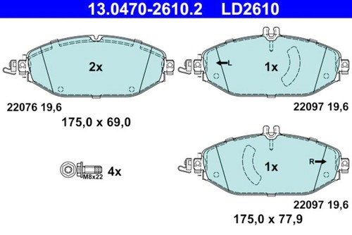 Disc ceramic brake pad - disc,