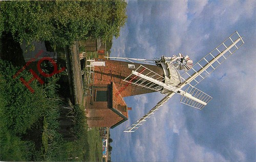 Picture postcard windmill in - picture, postcard:;windmill