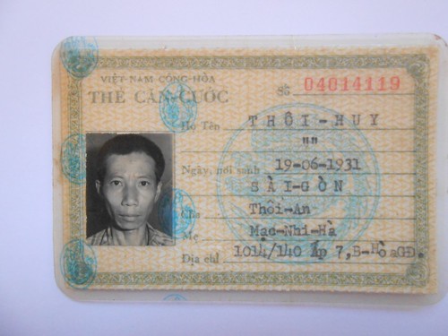 Vietnam war identity - , card