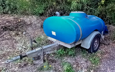 250 Gallon Water Bowser Trailer -Ex Wessex Water - Clean - 2 new taps 