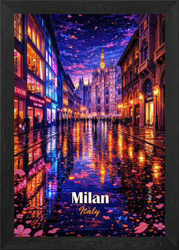 Milan cathedral night - at,
