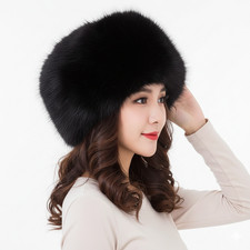 Lady Winter Warm Cossack Hat Russian Style Ski Soft Fake  Faux Fur  Hat, Onesize