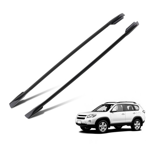 Black aluminium roof rails - black,