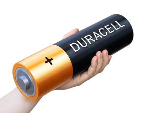 Giant duracell battery 3d - duracell,