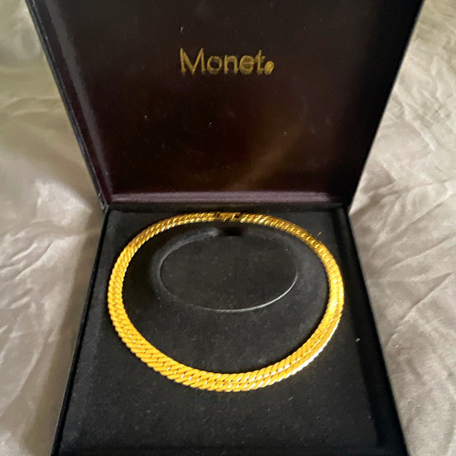 Monet gold tone herringbone - monet,