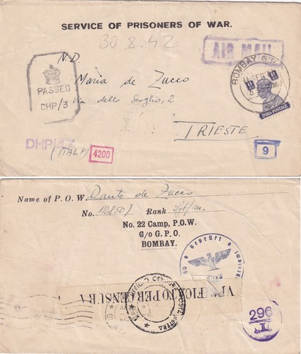1942 india ww2 pow camp - india, no.