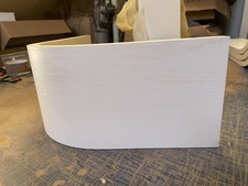 White External Curved Kitchen