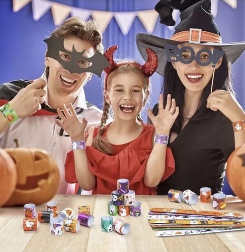 Halloween slap bracelets - slap,