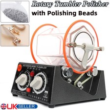 3KG Rotary Tumbler Jewelry Polisher Finisher Machine Stone Coin + Polishing Bead