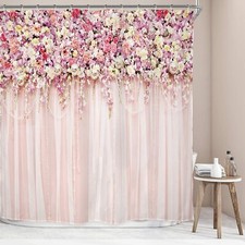 Pink Floral Shower Curtains