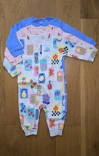 Footless zip sleepsuits