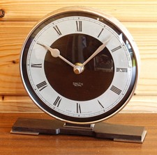 VINTAGE 17cm Smiths Mantel Clock - Retro Mid Century Bakelite Desk Clock Gift