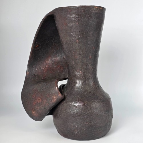 Studio pottery vase sculptural - studio,