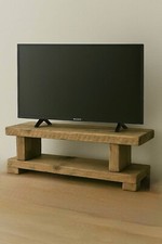 Rustic Wooden Tv Stand/ Chunky