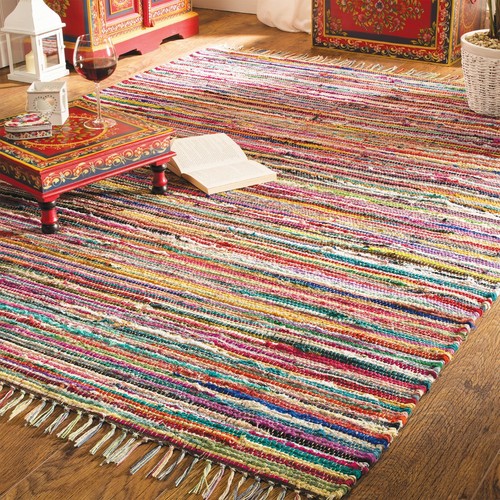 Chindi rag rug recycled - rag,
