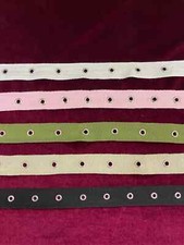 1", Cotton eyelet tape, eyelet tape, eyelets, fastening, silver eyelet tape, eye