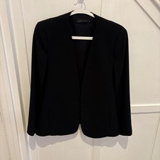 Zara Cape Blazer / Jacket - Black Tailoring . Beautiful Evening Style Size S
