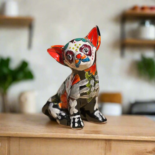 Talavera chihuahua statue - chihuahua, |