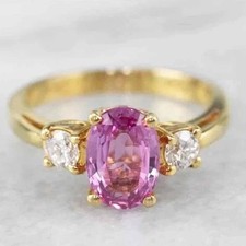Oval Cut 2.75 Ct Pink Diamond