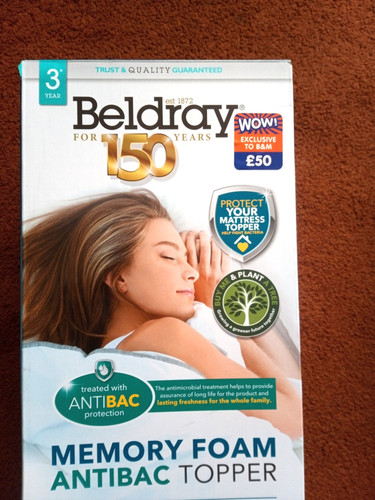 Beldray double memory foam - double,