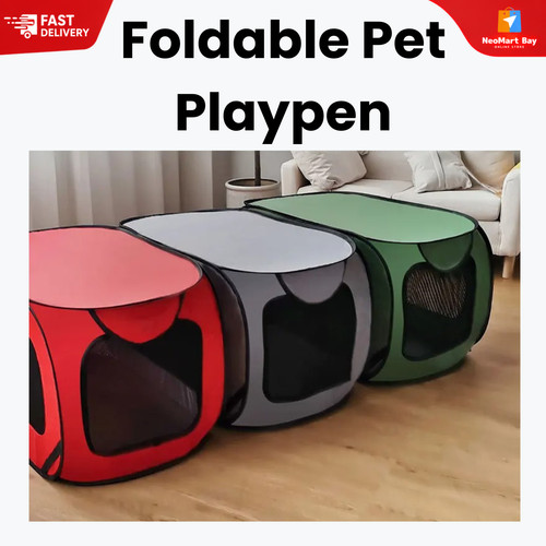 Foldable pet playpen - foldable,