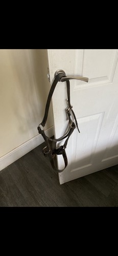 Pony size brown leather horse - size,