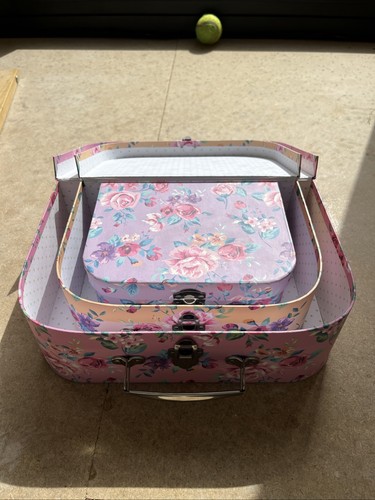 Floral set storage boxes - 3,
