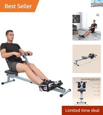 Compact Rowing Machine with 12