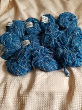 Jaeger Highlander Knitting Yarn  Blue 11x50g approx Pls See Pics & Read
