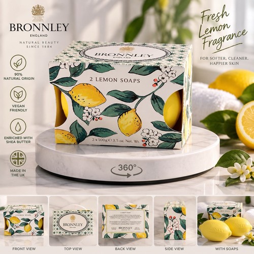 Bronnley lemon soap 100g - 2,