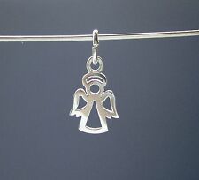 SOLID STERLING SILVER GUARDIAN ANGEL CHARM / PENDANT/ 925 / Brand New