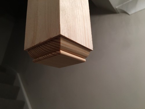 Solid oak newel cap - solid,