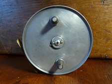 Vintage Hardy Conquest Centrepin Reel , approx 4 1/4" diameter , with lineguard
