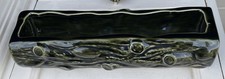Vintage Dartmouth Dark Green Log Style Planter Trough - 31cm Long
