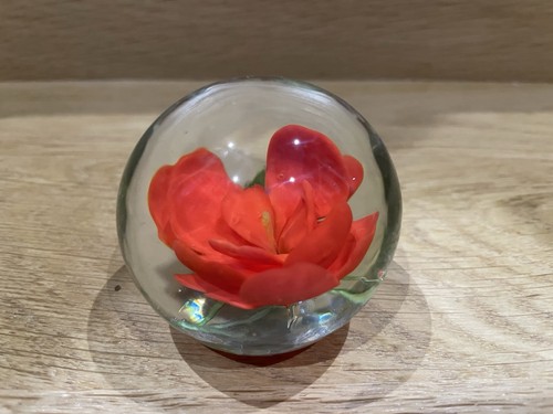 Vintage glass paperweight - vintage,