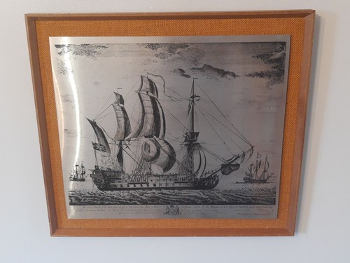 Vintage framed wall hanging - vintage,