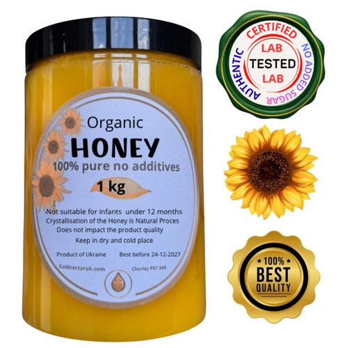 1kg honey wildflower 100 - 1kg, 100%