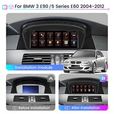 Apple Carplay 6+128G Car Stereo Android13 GPS For BMW 5/3 Series CCC E60 E61 E63