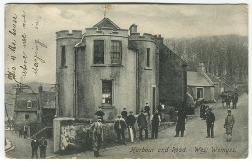 Harbour and road west wemyss - harbour, road,