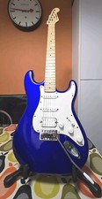 FREE POSTAGE Westfield S type HSS electric guitar, cobalt blue, full setup