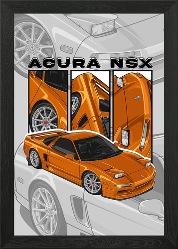 1993 acura nsx - nsx, framed