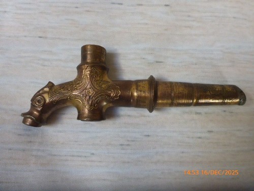 Vintage brass tap - brass, tank